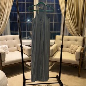 Elegant Blue Maxi Dress